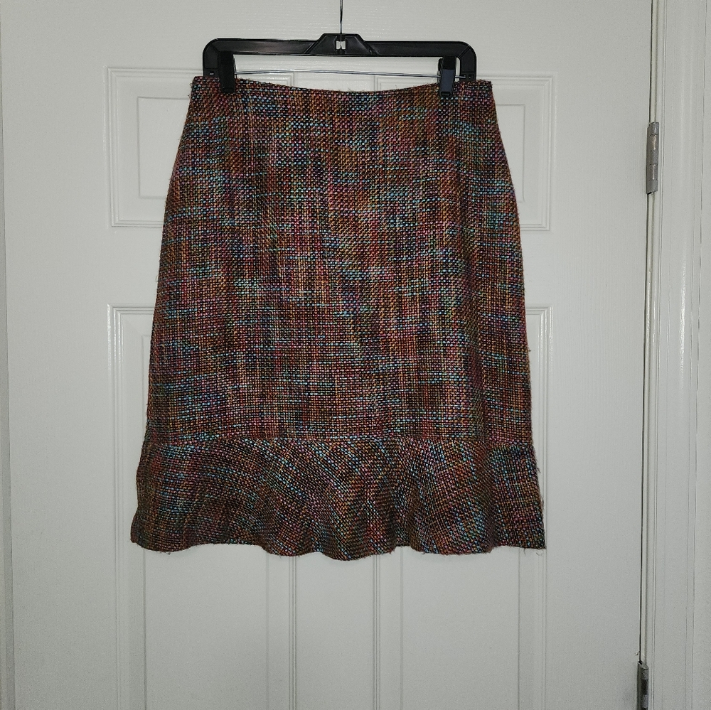Multi-Colorl High Waist Skirt